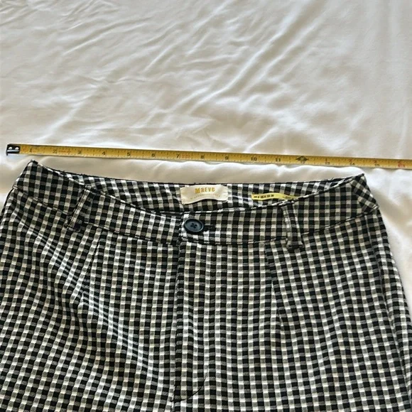Maeve Black and White Gingham High-Rise Leggings #13 - Picture 7 of 8